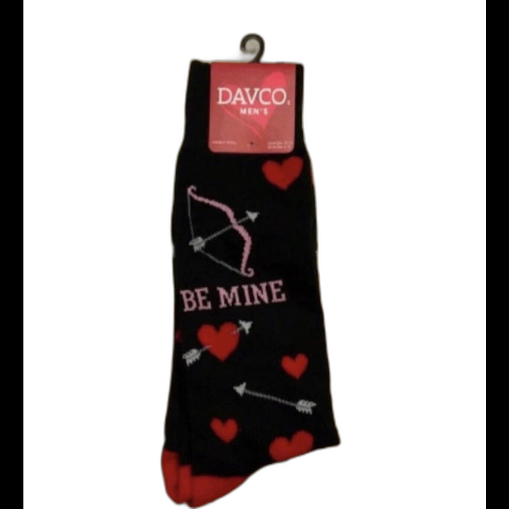 DAVCO Men's VALENTINE'S DAY "Be Mine" Socks